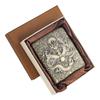 Porta-cigarros Masculino Retro Bronze Embossado Porta-cigarros 20 Unidades Portátil Aço Inoxidável Porta-cigarros Espessado Esculpido Estilo Masculino