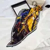 Lenço de Seda Coreano Fácil de Cuidar e Resistente a Amassados, Lenço Decorativo Pequeno para Pescoço com Padrão Paisley Listrado Bolinhas Diamante Fashion Retrô, Lenço de Cabeça, Lenço
