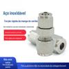 Adaptador de acoplamento rápido de rosca/adaptador de tubo rígido para mangueira de PU/tubo de plástico para tubo de ar em aço inoxidável 304/316L