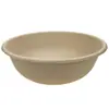 Tazón Desechable de Pulpa Tazón para Ensalada Tazón de Pulpa Biodegradable para Llevar Lonchera con Tapa Tazón Redondo de Papel Caja Completa Venta al por Mayor