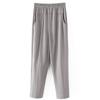Pantalones Capri de Seda Helada de Verano para Mujeres de Mediana Edad y Mayores, Pantalones Rectos Holgados con Cintura Elástica, Holgados y Adelgazantes