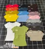 Yuanxi - Camiseta Simples e Versátil de Verão Estilo Coreano, Slim Fit, Gola U, Manga Curta para Mulheres, Mostrando a Clavícula, Design de Ombro Reto 26312