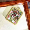 Xizang Rekung Nepal Thangka Pintado a Mano Pura Vida Pasada y Presente Tarjeta 4x5 Corazón