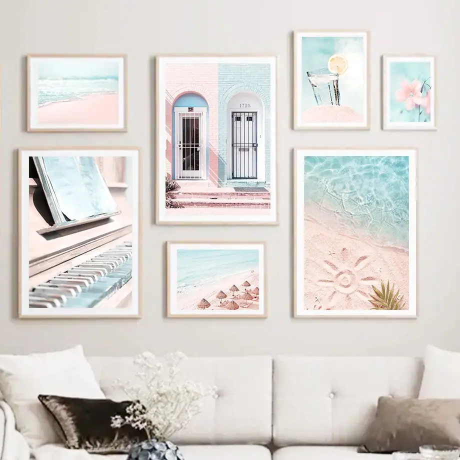 Pink-Beach-Sea-Waves-Flower-Ju
