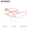 Gafas de Sol de Una Pieza con Gradiente Ojo de Gato Nuevas para Niñas, Color Caramelo, Elegantes Gafas de Sol para Proteger del Sol