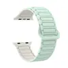 Adecuado para Apple Watch Ultra9876543210 Generación Se Correa de Silicona Magnética con Bucle de Tres Perlas para Ropa de Trabajo