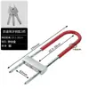 Cerradura de Puerta de Vidrio Cerradura de Embutir Desempaquetado Cerradura de Puerta Corredera Doble Cerradura Antirrobo Tirador Extendido para Puerta Doble