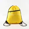 Bolsa de Poliéster com Cordão e Zíper para Eventos de Maratona, Saquinho com Cordão para Armazenamento de Basquete ao Ar Livre, Personalizável com Impressão de Logo