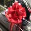 Decoración de Coche de Boda Arreglo de Boda Flor de Tirar Metálica Grande Flor Fresca Empaque de Regalo Flor de Tirar Esfera 3D