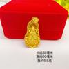 Pingente Guanyin de etiqueta grande banhado a ouro de latão masculino retrô folk cluster vento vietnamita areia ouro joias fábrica outlet