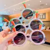 Gafas de sol de moda resistentes a los rayos UV para niños, gafas de sol antideslizantes con dibujos animados para niños y niñas, gafas para bebés, marea