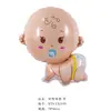 Cochecito Revelación de Género Globo Celebración de Primer Cumpleaños del Bebé Arreglo Accesorios Cumpleaños Niños y Niñas Globo de Película de Aluminio Venta al por Mayor