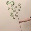 Planta Artificial de Hoja de Loto con Ramas Largas, Planta Decorativa de Interior en Maceta, Paisajismo de Patio Estilo Chino, Accesorio para Fotografía