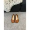 Sapatos de Pata de Porco com Boca Rasa, Sapatos Planos Slip-On de Solado Macio em Formato de Ferradura para Mulheres