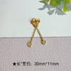 Collar Cadena Pulsera Colgante Zakiram de Diamante Incrustado en Oro Antiguo Hebilla de Conexión de Acabado Accesorios de Joyería DIY Venta al por Mayor