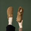 Zapatos Casuales Retro Birkenstock Zhr para Mujer Otoño Nuevo Planos de una Sola Pierna Suela Suave Zapatos Versátiles Perezosos de Frijol