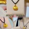 2023 Nuevo Popular Collar de Celebridad Cibernética Lujo Nicho Collar Ligero Avanzado Nuevo Dorado Pequeño Gordo Fu Cuentas de Transferencia Regalo