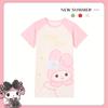 Camisón de verano para niñas del sudeste asiático, pijama de princesa para niñas de talla mediana y grande, ropa de casa de manga corta de verano