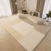 Alfombra Decorativa Estilo Wabi-Sabi Rayas Japonesas Color Cálido para Sala de Estar Hogar Alfombra para Sofá Mesa de Café Dormitorio Área Grande Piso Completo