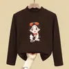 Blusas Térmicas Infantis com Gola Meia-Alta, Roupas Autoaquecidas para Outono e Inverno, Camisetas de Manga Longa para Meninos e Meninas, Nova Camada Base Tendência