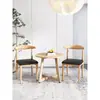 Silla de Comedor, Silla de Dormitorio, Taburete para Escritorio de Estudio, Silla de Cuerno de Imitación de Madera Maciza para el Hogar, Silla con Respaldo, Mesa y Sillas de Comedor Modernas Minimalistas