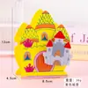 Caja de Almacenamiento de Bolígrafos de Madera de Dibujos Animados Adornos Multifuncionales para Escritorio Papelería Infantil Impresión de Logos Regalo de Premio para Estudiantes