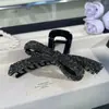 Nuevo Clip para el Cabello Grande de Estilo de Alta Gama, Pinza de Garra Negra con Perlas Artificiales, Accesorio para el Cabello de Alta Gama para Mujeres