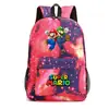 Mochila Escolar Unisex Casual para Viaje, Super Mario Star, Estudiante Joven, Transfronteriza