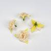 Tecido de Seda Sintética Cabeças de Flores de Rosa Pequenas Acessórios de Cabelo DIY Corsage Buquê de Casamento Flores Decorativas de Tecido Feitas à Mão