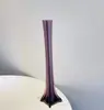 Jarrón Angosto de Vidrio Colorido Estilo Vintage Ins, Pieza Decorativa Hecha a Mano para Exportación