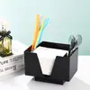 Caja de Almacenamiento de Mostrador para Tienda de Té de Leche de Plástico, Estante Organizador para Vasos, Popotes, Servilletas, Caja Organizadora Multifuncional de Escritorio