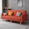 Sofá de solteiro/casal para apartamento, sofá pequeno para apartamento, sofá-cama dobrável, sofá simples moderno de tecido para moradia de aluguel, sala de estar