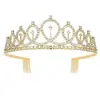 [Venta al por mayor de fábrica Danjie] decoración de corona para pastel cumpleaños repostería castillo vintage corona