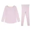 Ropa interior térmica de seda y cachemira para maternidad, capa base sin costuras de ajuste ceñido para lactancia