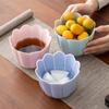 Lavado de Té de Loto Cerámica Jianshui Hecho a Mano Lavabo para Tazas Olla de Agua Tanque para Residuos de Té Solapa de Loto Plato de Fruta Juego de Flores Accesorios Creativos para Ceremonia del Té