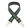 Nueva Bolsa Jacquard Flor de Hielo Colorida con Correa Ancha para el Hombro Accesorios Decorativos Correa para el Hombro Cruzada Correa Larga Engrosada