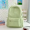 Moda Transfronteriza Estilo Coreano Estudiante Alta Apariencia Bordado de Moño Fresco y Ligero Mochila de Gran Capacidad