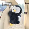 Caixa de Lenço de Carro Desenho Animado Boneca de Pelúcia Caixa de Lenço para Pendurar no Banco do Carro Sacola de Lenço de Carro Pinguim Fofo