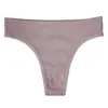Tanga sin costuras para mujer talla grande ropa interior deportiva color liso tiro medio sexy t-back Pantalones T de chica europea y americana