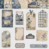 Pegatinas Retro Story Serie Etiqueta de Tiempo Vintage Desgastado Decorativas DIY para Diarios 10 Hojas 6 Diseños