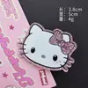Pinza para el Cabello de Gato Kitty de Dibujos Animados con Purpurina Fina Acrílica, Pinza Dulce y Linda para Flequillo, Pinza de Pato para Niñas, Accesorios para el Cabello