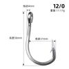 10884 anzuelo de tubo Fu isini acero inoxidable pesca en el mar reforzado audaz anzuelo gigante pez negro anzuelo para esturión anzuelo para pez dorado gun