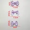 Estilo Francés Elegante Lazo Morado Medio Hecho Corbata de Lazo Bicolor Broche Zapatos y Calcetines Accesorios para el Cabello Accesorios DIY
