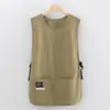 Delantal de verano delgado impermeable para hombre, para puesto callejero, cocina de catering, hogar, transpirable, tacto de alta gama, para mujer, café