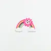 Nuevos Parches Adhesivos Suaves de PVC Arcoíris Transparentes Grandes Accesorios Pinza para el Cabello de Niños Funda para Teléfono Móvil Hebilla de Zapato Flor de Zapato Accesorios DIY
