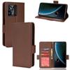 Funda de cuero con tapa para teléfono móvil ZTE Blade V30, tarjetero, hebilla lateral, patrón de lichi