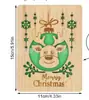 Regalos de Navidad al por mayor de fábrica para enviar bendiciones a familiares y amigos tarjetas de felicitación de madera con logo gratis