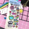 Pegatinas de burbujas de plástico 3D creativas de dibujos animados para niños, pegatinas para taza de vacío, pegatinas para equipaje, pegatinas de recompensa para estudiantes, venta al por mayor