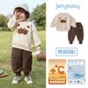 [Antibacterial y Térmico] Conjunto de Forro Polar para Niños, Conjunto de Dos Piezas Otoño e Invierno para Bebés, Ropa de Dibujos Animados para Niños Pequeños, Conjunto de Invierno para Niños