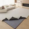 Alfombra Desmontable y Lavable de Doble Capa Sin Pegamento 2025 Estilo Crema para Sala de Estar Alfombrilla Sencilla Lavable a Máquina
